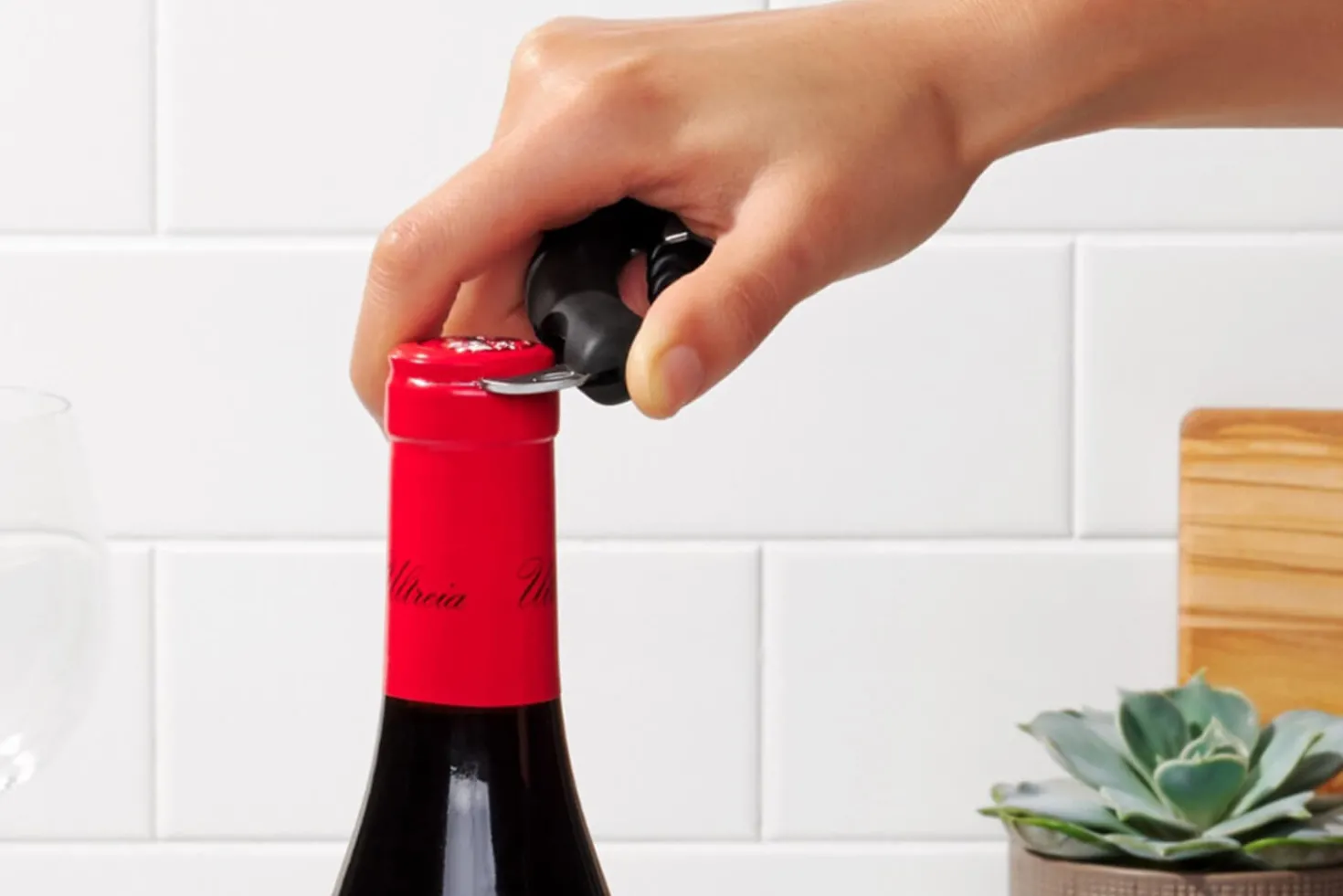 Tire bouchon sommelier Oxo en acier inoxydable