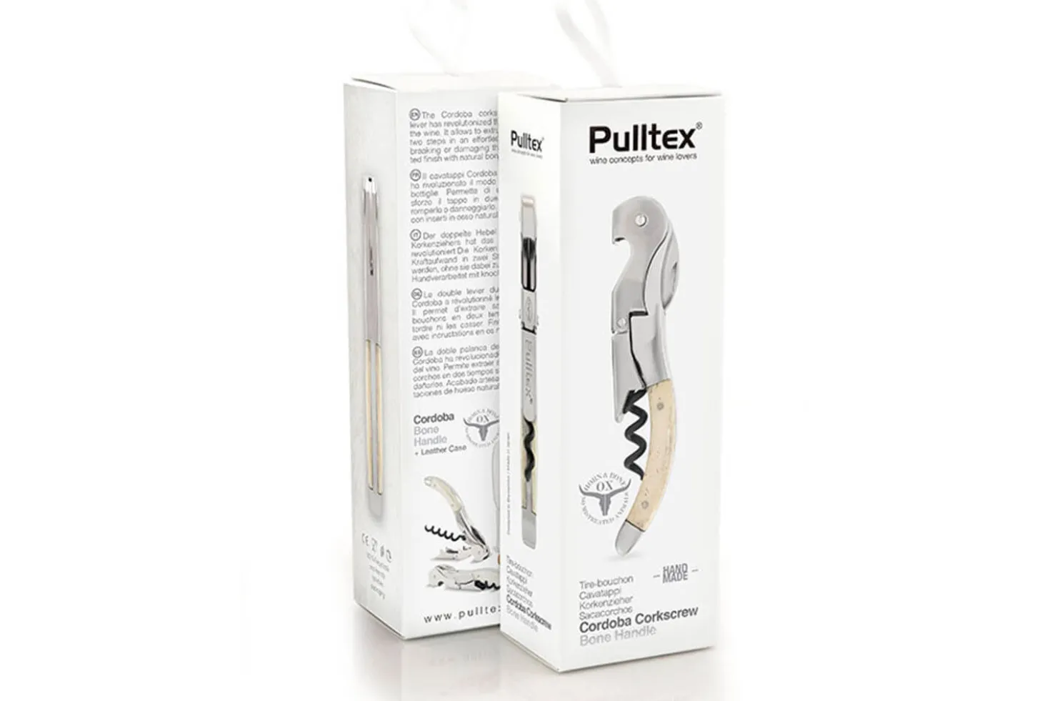 Tire bouchon sommelier Pulltex Pulltap's Cordoba + étui cuir offert