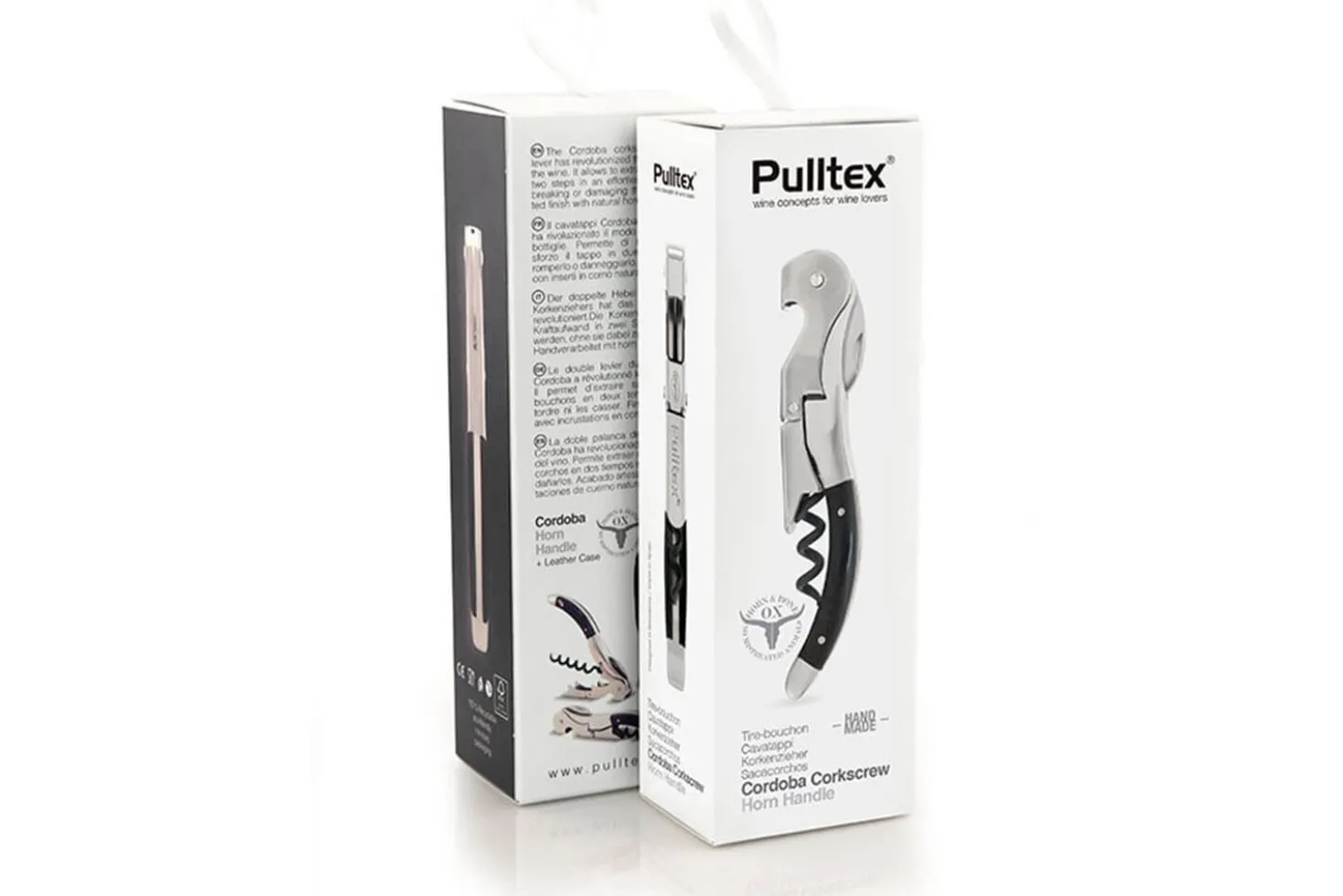 Tire bouchon sommelier Pulltex Pulltap's Cordoba + étui cuir offert