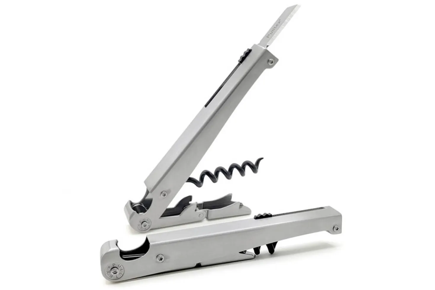Tire-bouchon sommelier Pulltex Quadratt en acier inoxydable
