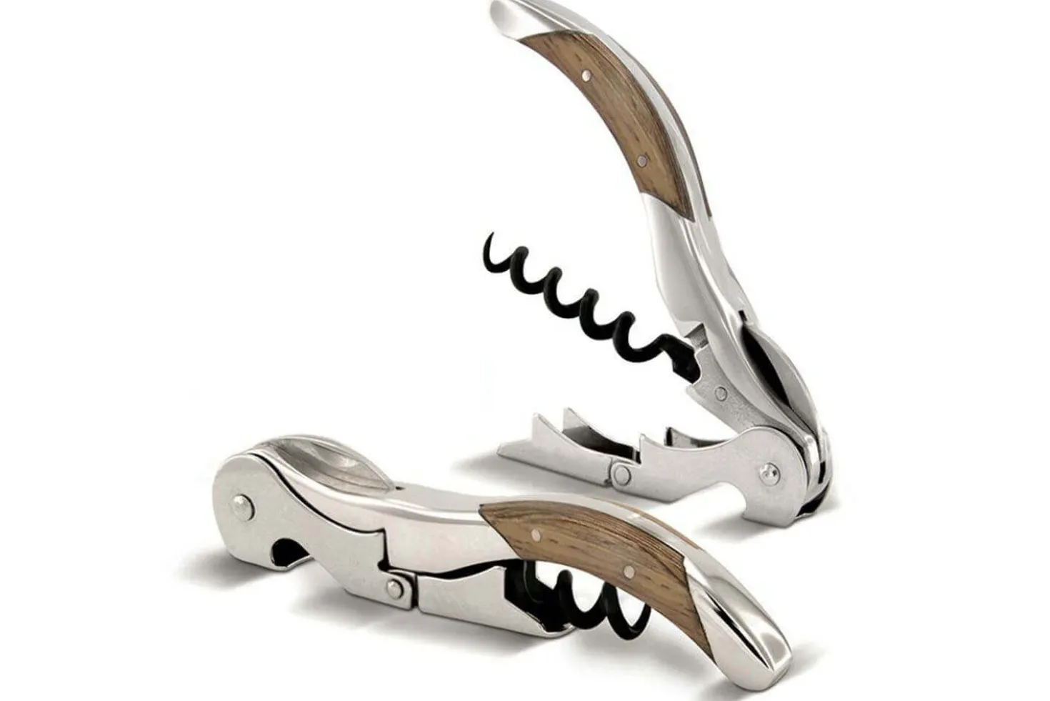 Tire bouchon sommelier Pulltex Pulltap's Toledo bois + étui cuir offert