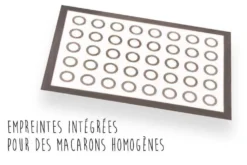 Toile de cuisson spéciale macarons - 3 tailles d'empreintes