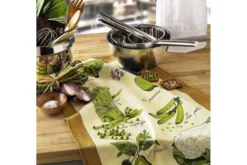 Torchon de cuisine Beauvillé Légumes Verts fabriqué en France 50x80cm
