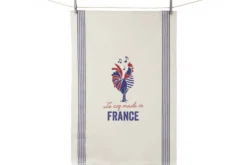 Torchon de cuisine Tissage de l'Ouest Léon fabriqué en France - Coq français