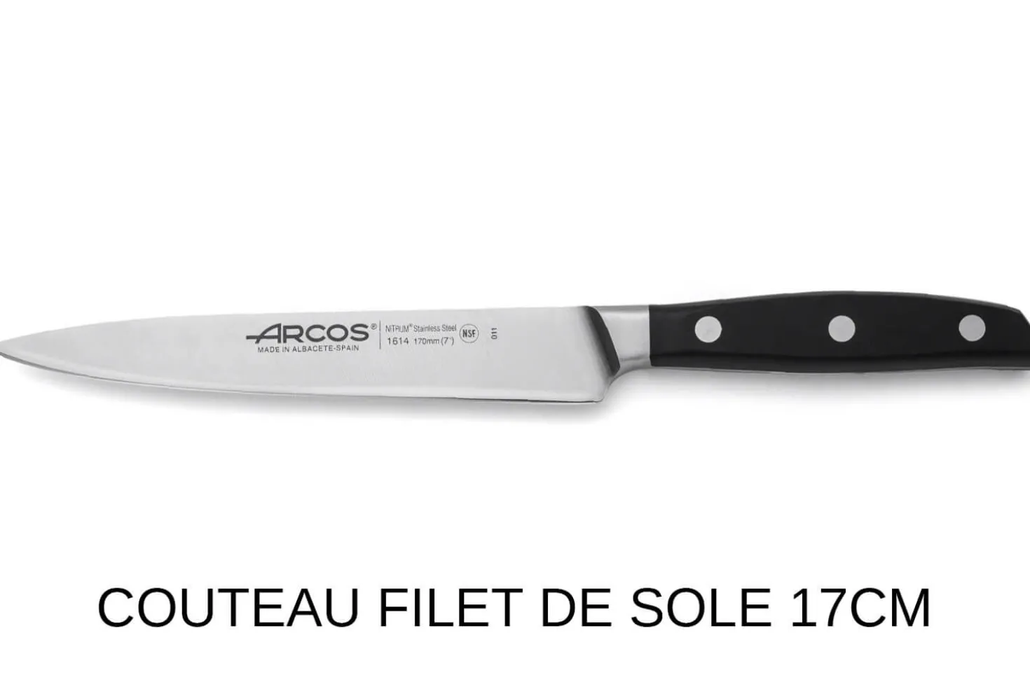 Trousse 8 places Arcos & Euro-Toques Manhattan - 4 couteaux forgés + 1 éplucheur