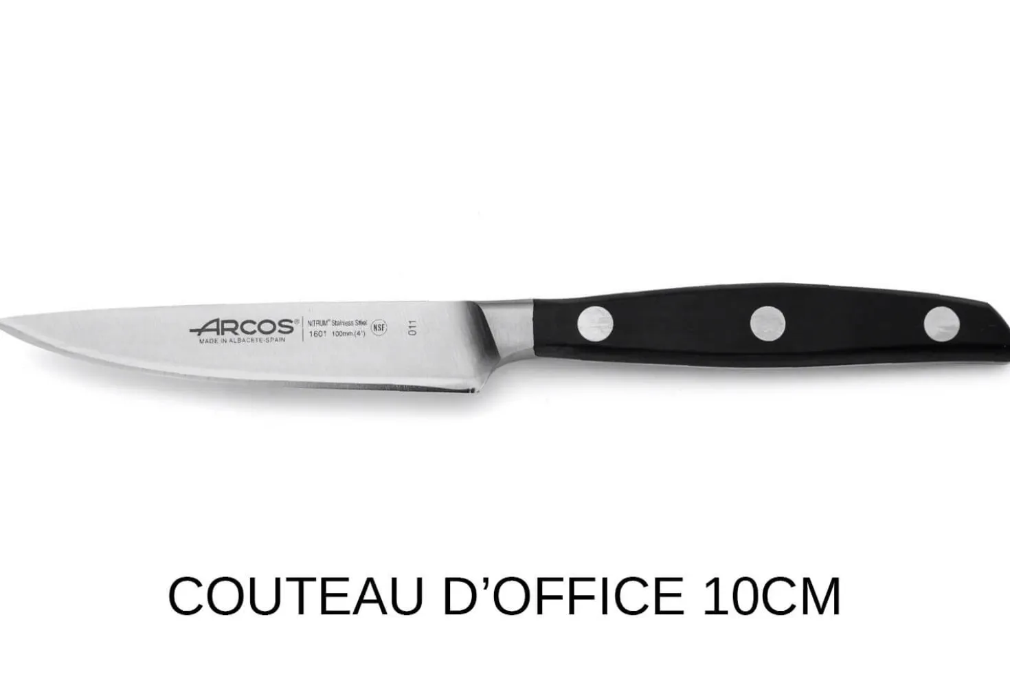 Trousse 8 places Arcos & Euro-Toques Manhattan - 4 couteaux forgés + 1 éplucheur