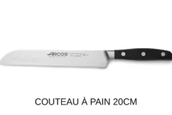 Trousse 8 places Arcos & Euro-Toques Manhattan - 4 couteaux forgés + 1 éplucheur