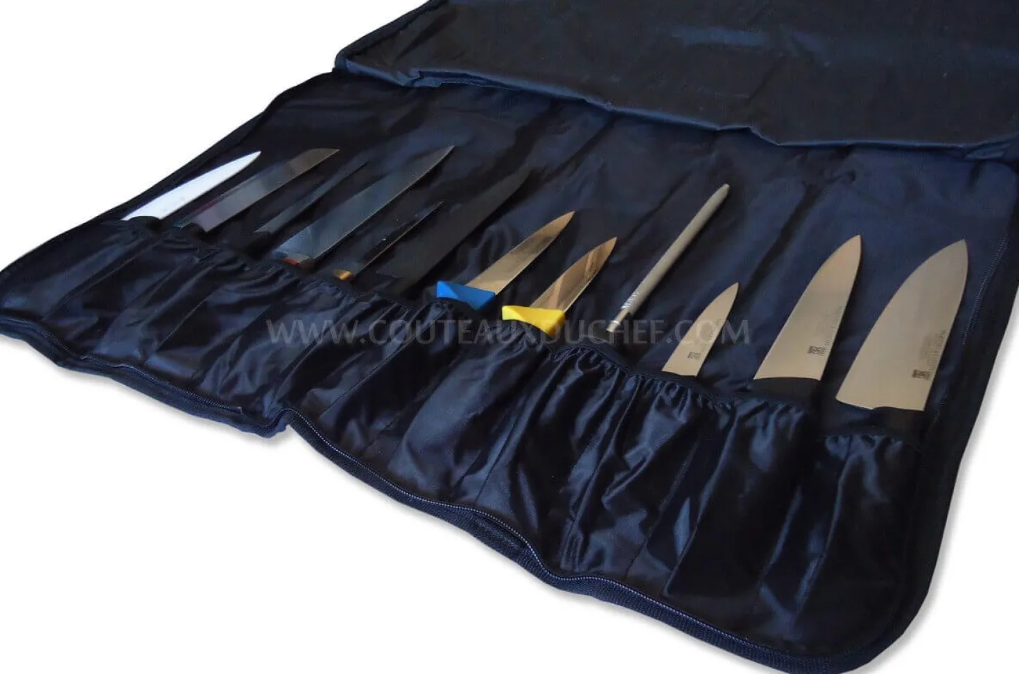 Trousse pour 12 couteaux + poche accessoires Martinez & Gascon