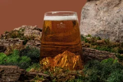 Verre à spiritueux long Alaskan Maker Topographic Mont Blanc en verre cristallin
