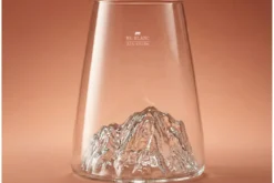 Verre à spiritueux long Alaskan Maker Topographic Mont Blanc en verre cristallin