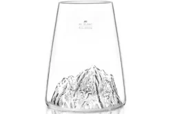 Verre à spiritueux long Alaskan Maker Topographic Mont Blanc en verre cristallin
