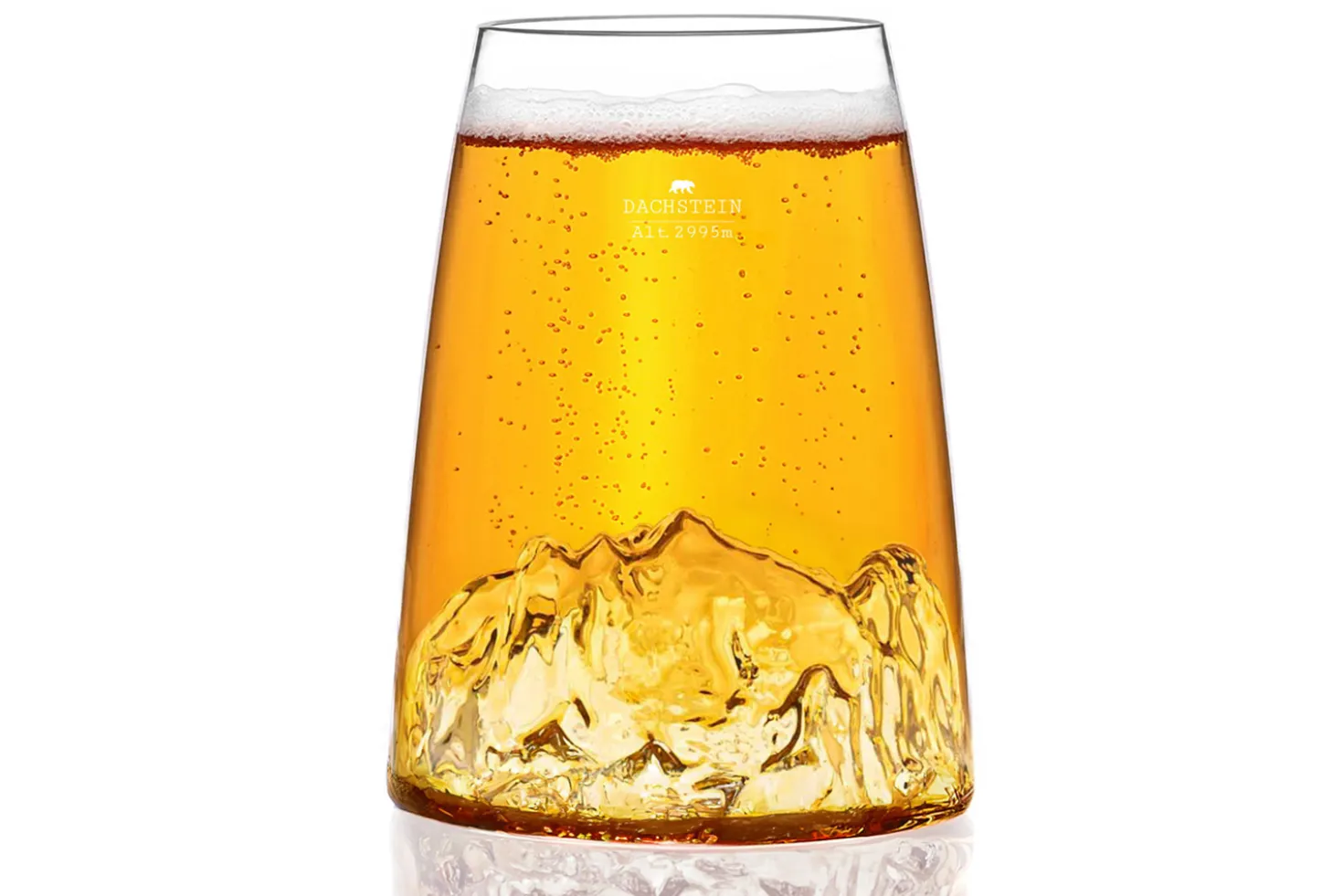 Verre à spiritueux long Alaskan Maker Topographic Dachstein en verre cristallin