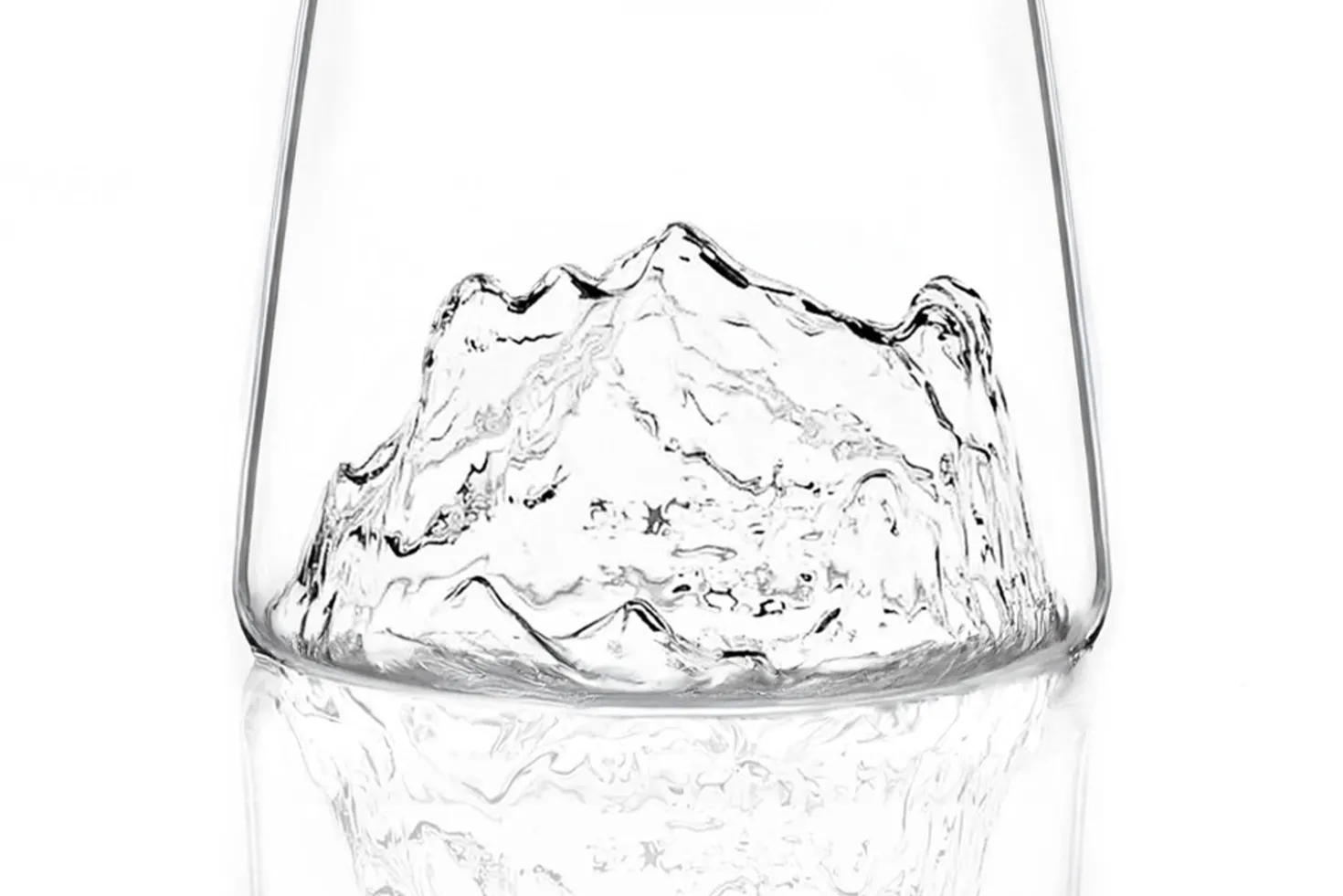 Verre à spiritueux long Alaskan Maker Topographic Dachstein en verre cristallin