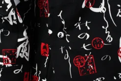 Veste de cuisine unisexe Egochef Sushi caractères japonais kimono 100% coton à manches longues