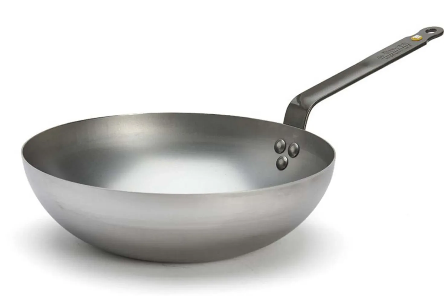 Wok bombé à queue De Buyer Mineral B ø28cm en fer